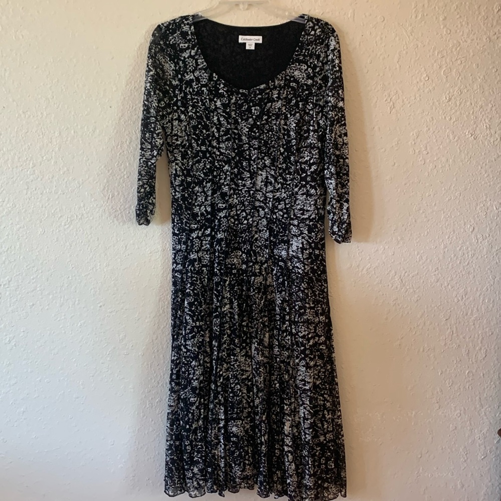 Black Marbled Dress